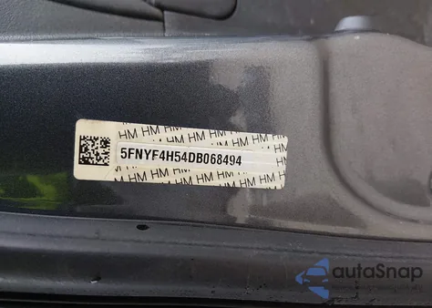 2013 Honda Pilot Ex-L z USA, uszkodzony, nr VIN 5FNYF4H54DB068494